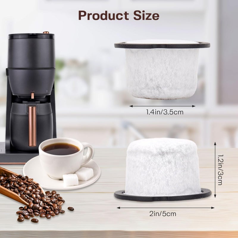 GreeSuit Coffee Filter Replacement for GE & Cafe: Compatible with Café and GE Profile Grind & Brew Machine, Charcoal Coffee Filter Cartridges,Dual-layer design of activated carbon and microporous mesh(8 pack) - Image 3
